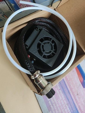 Creality CR‑10 CR‑10S Ender 3 Ender 3S Full Hotend Kit | 0.4mm Nozzle, Heater Block, Throat Tube, Silicone Sock, Dual Fan Assembly | Quick‑Change 3D Printer Extruder Upgrade