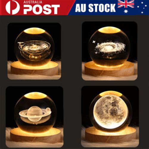 3D Crystal Planet Night Light