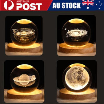 3D Crystal Planet Night Light