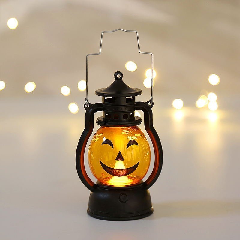 Bulk buy $10 for 6 pcs Creative Halloween Pumpkin Lamp Decor Hanging Ornament