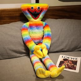 Rainbow 110cm Huggy Wuggy Poppy Plush Toy Sausage Monster Big Blue Cat Doll For Children Boys Birthday Gift