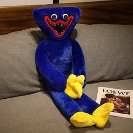 Rainbow 110cm Huggy Wuggy Poppy Plush Toy Sausage Monster Big Blue Cat Doll For Children Boys Birthday Gift