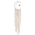 White Feather Dreamcatcher Wall Hanging – Boho Bedroom Decor