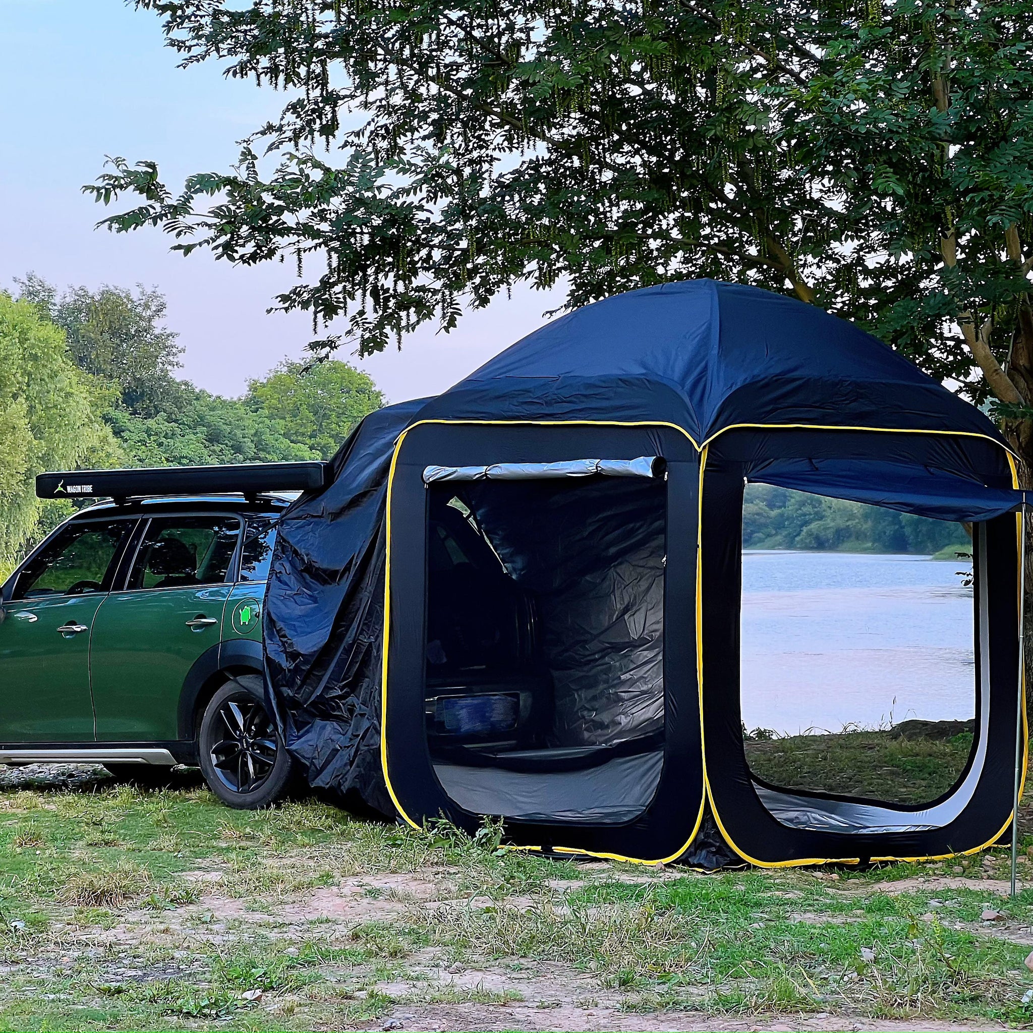Car Tents with 4 sides flycreen Connected to Vehicle Universal fit