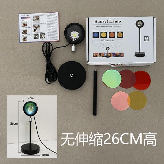 Sunset light rainbow projection light atmosphere light flexible