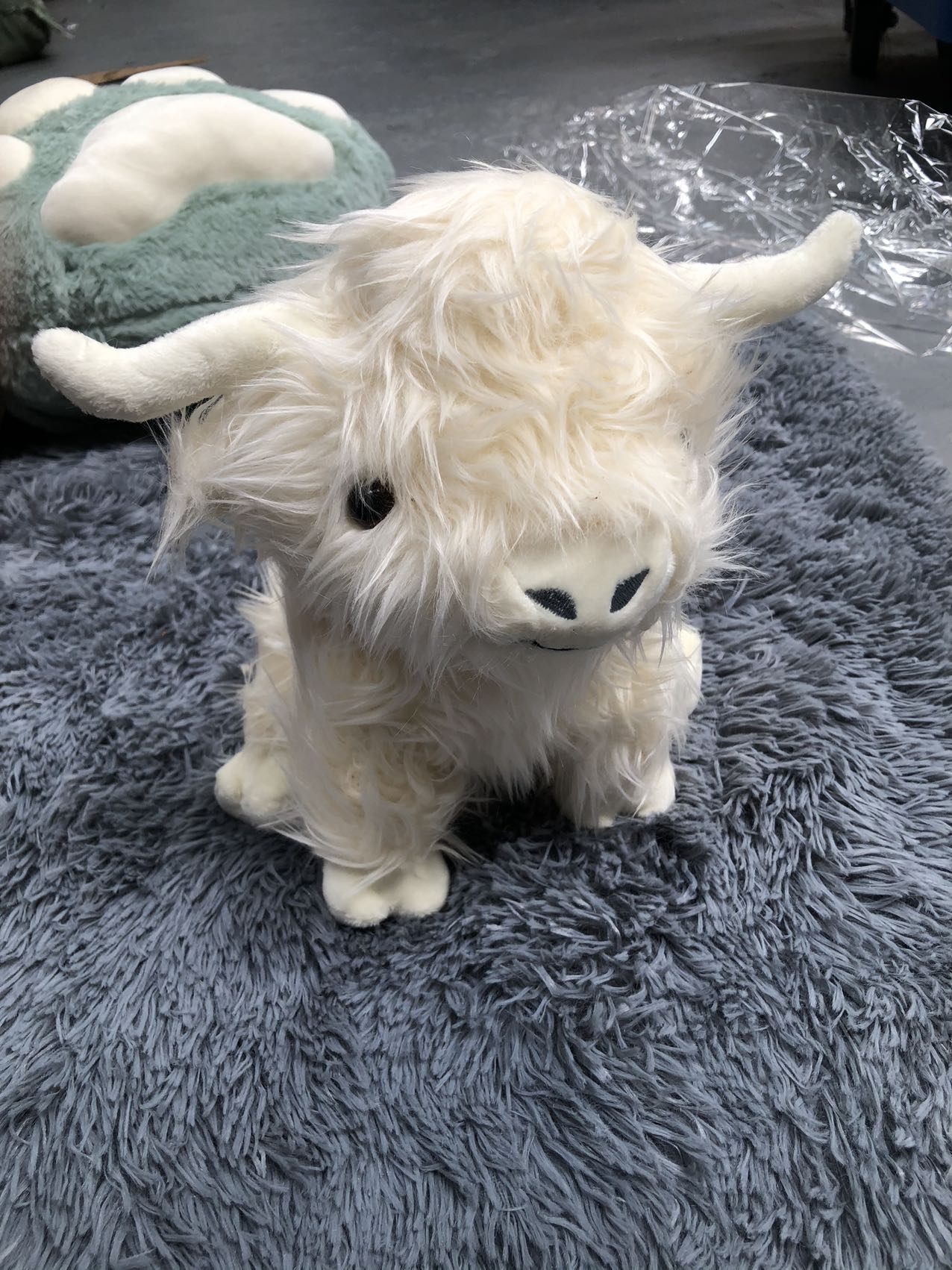 Highland Cow Simulation Scottish Highland Cow Plush Doll Long Hair Cow Toy