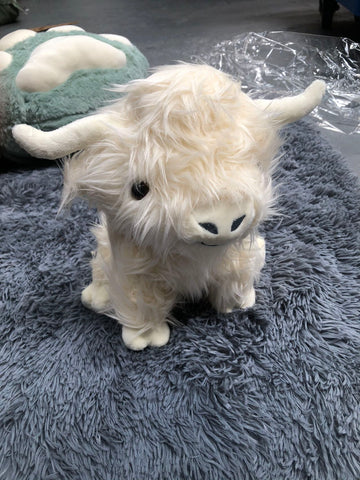 Highland Cow Simulation Scottish Highland Cow Plush Doll Long Hair Cow Toy