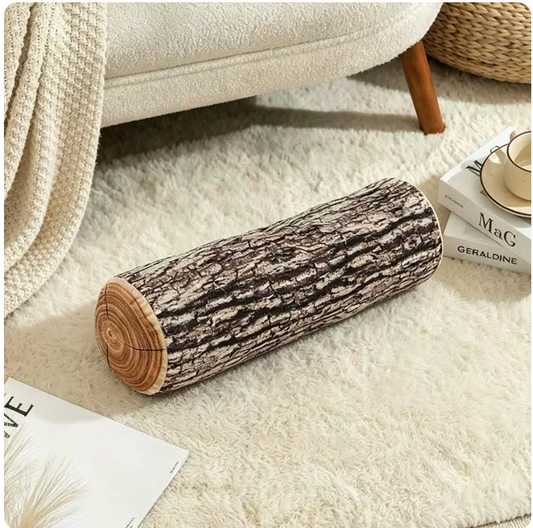 Wood Log Cushions – 2-Piece Set